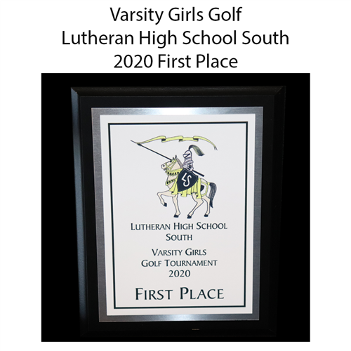Varsity Girls Golf Lutheran High School South 2020 First Place 